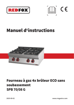 Redfox SPB 70/08 G Manuel utilisateur