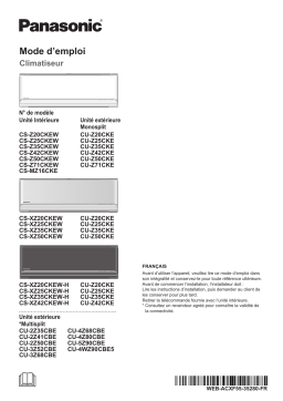 Panasonic CSZ25CKEW Mode d'emploi