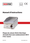 Redfox FTHC 70/04 E Manuel utilisateur