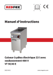Redfox VT 90/40 E Manuel utilisateur
