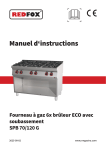 Redfox SPB 70/120 G Manuel utilisateur