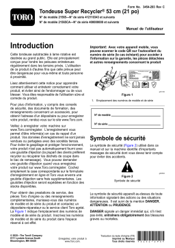 Toro 21in Super Recycler Lawn Mower Manuel utilisateur