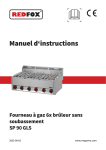 Redfox SP 90 GLS Manuel utilisateur