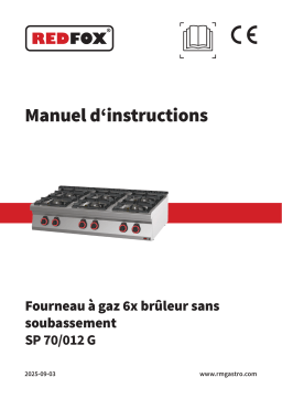 Redfox SP 70/012 G Manuel utilisateur