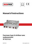 Redfox SP 90/5 GLS Manuel utilisateur