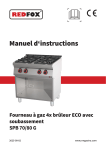 Redfox SPB 70/80 G Manuel utilisateur