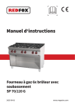 Redfox SP 70/120 G Manuel utilisateur