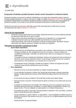 Toshiba E11-A2221ED Mode d'emploi