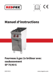 Redfox SP 70/40 G Manuel utilisateur