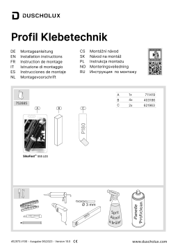 Duscholux klebetechnik 75270-profil Guide d'installation
