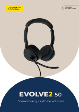 Jabra Evolve2 50 - USB-C/A, UC Stereo (without Bluetooth) Manuel utilisateur