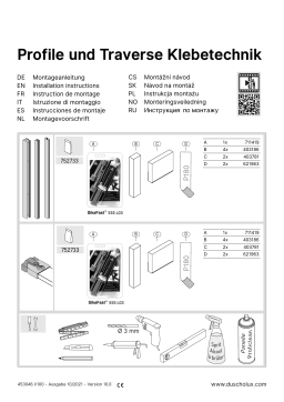 Duscholux klebetechnik-optima6-allegra2 453046 Guide d'installation