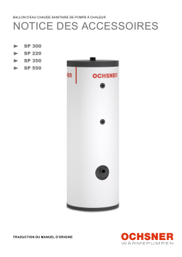 Ochsner Ballon d’eau chaude sanitaire SP 300 Mode d'emploi