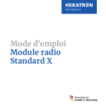 Hekatron Standard X Mode d'emploi