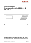 Ochsner OTE Module suppl&eacute;mentaire SE 6304 Mode d'emploi