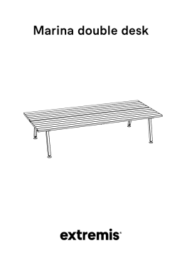 Extremis Marina double desk Manuel utilisateur