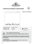 Activeflame EF10185 Manuel du propri&eacute;taire