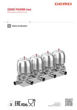 Gemu P600M Edelstahl Mode d'emploi