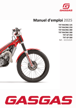GASGAS TXT RACING 250 Manuel du propriétaire
