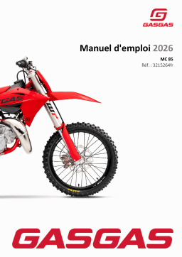 GASGAS MC 85 19/16 Manuel du propriétaire