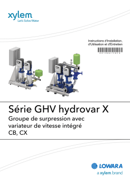 Lowara GHV hydrovar X series - CB/CB Manuel du propriétaire