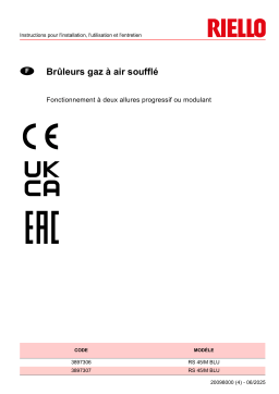 Riello RS 45/M BLU TC FS1 1/230/50 230/50-60 Manuel utilisateur