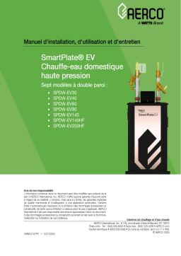 Aerco SmartPlate EV Manuel utilisateur