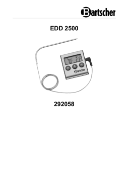 Bartscher 292058 Mode d'emploi