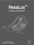 Steris Hexalux Exam Light Mode d'emploi