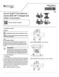 Bell &amp; Gossett Circuit Setter Plus Valves NPT, Flanged, Solder Manuel du propri&eacute;taire