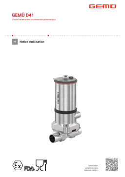Gemu D41 Mode d'emploi
