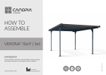 Palram Carport 'Verona 5000' Installation manuel