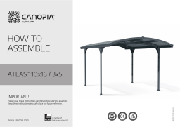 Palram Carport 'Atlas 5000' Installation manuel