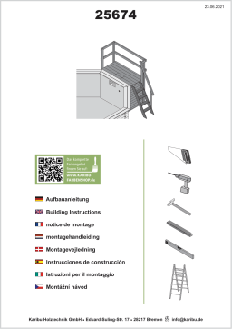 Karibu Massivholzpool-Set 'Modell 2 D' Ø 420 x 124 cm Installation manuel