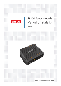 Simrad S5100 Installation manuel
