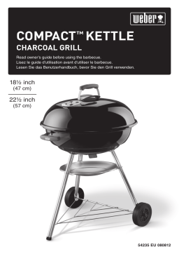 Weber Kugelgrill 'Compact Kettle' schwarz Ø 57 x 94 cm Installation manuel