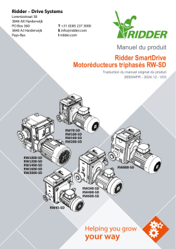 Ridder RW-SD45/240/400/600/800 RW-SD1000/1200/1400/1600/2000/70/100/140/200 3~ Manuel utilisateur