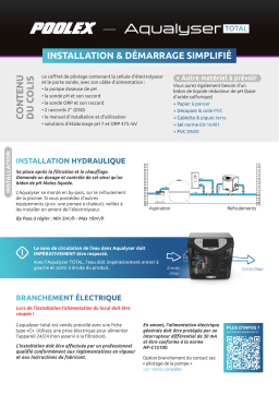 POOLSTAR Poolex Aqualyser Total Guide d'installation