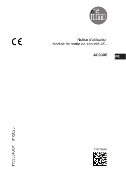 IFM AC030S Mode d'emploi
