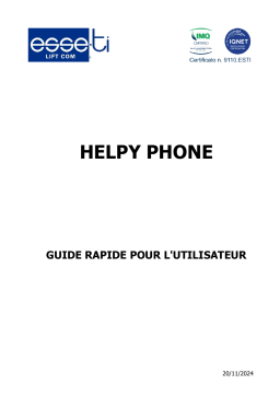 Esse-ti Helpy Phone Manuel utilisateur