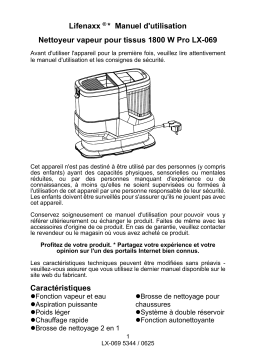Lifenaxx LX-069 Manuel du propriétaire