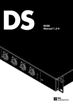 D&B DS20 Manuel utilisateur