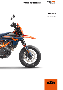 KTM 690 SMC R Manuel du propriétaire