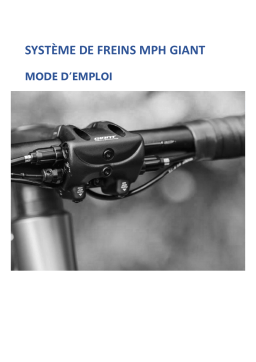 Giant MPH Brake Syste Manuel du propriétaire