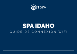 POOLSTAR NetSpa Idaho Mode d'emploi