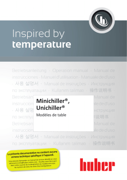 Huber Minichiller, Unichiller - Desktop Mode d'emploi