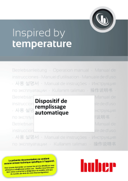 Huber Automatic refilling device Mode d'emploi