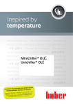 Huber Minichiller, Unichiller - OL&Eacute; Mode d'emploi