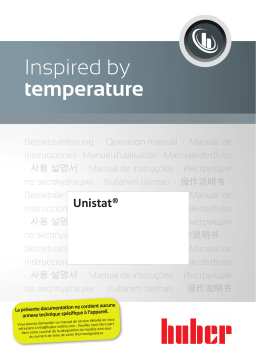 Huber UNISTAT Mode d'emploi