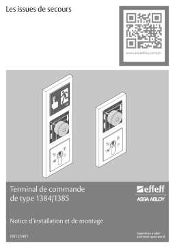 effeff terminal de commande de porte de secours type 1384/1385 Manuel utilisateur